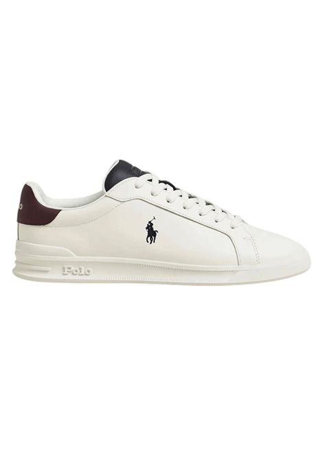 Scarpe Polo Ralph Lauren Heritage Court Bianco Blu Bordeaux Uomo RALPH LAUREN | Sneakers | 809973733-001